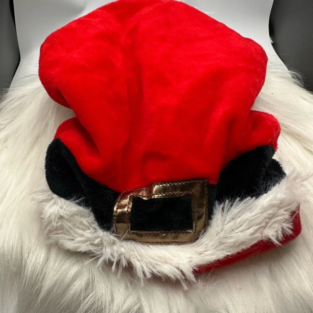 🩷5/$10 Guinea pig hideaway Red Santa Hat with Gold Buckle